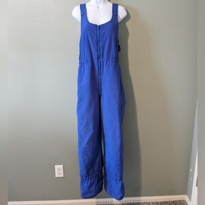 Vintage Haute Route Bright Blue Ski Bib Overall Snow Suit